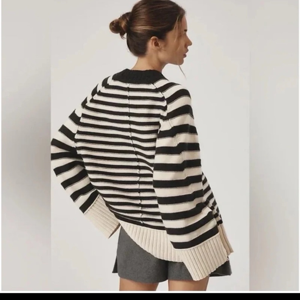 Anthropologie Maeve The Chandler Crew-Neck Relaxed Pullover Sweater
sz Medium - Picture 7 of 12